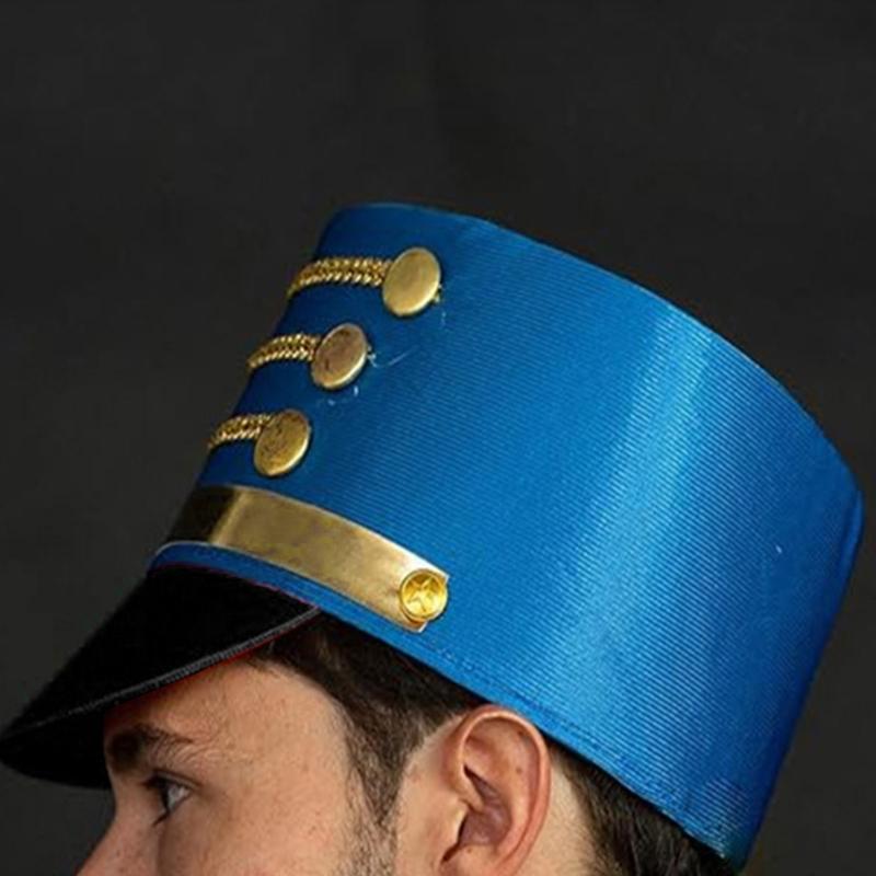 Nutcrackers Soldier Tall Hat Stage Performances Hat Warm Comfortable Hat for Holiday Celebrations