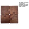 Wood Jigsaw Puzzle Coaster Shaped Farmhouse for Coffee Table Cup Holder Vintage Puzzle Decor Bar Accessories