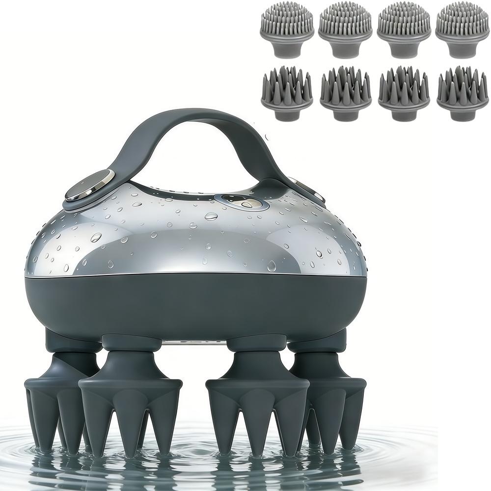 IPX7 Electric Head & Pet Massager: Facial Deep Cleanser & Scalp Relaxer
