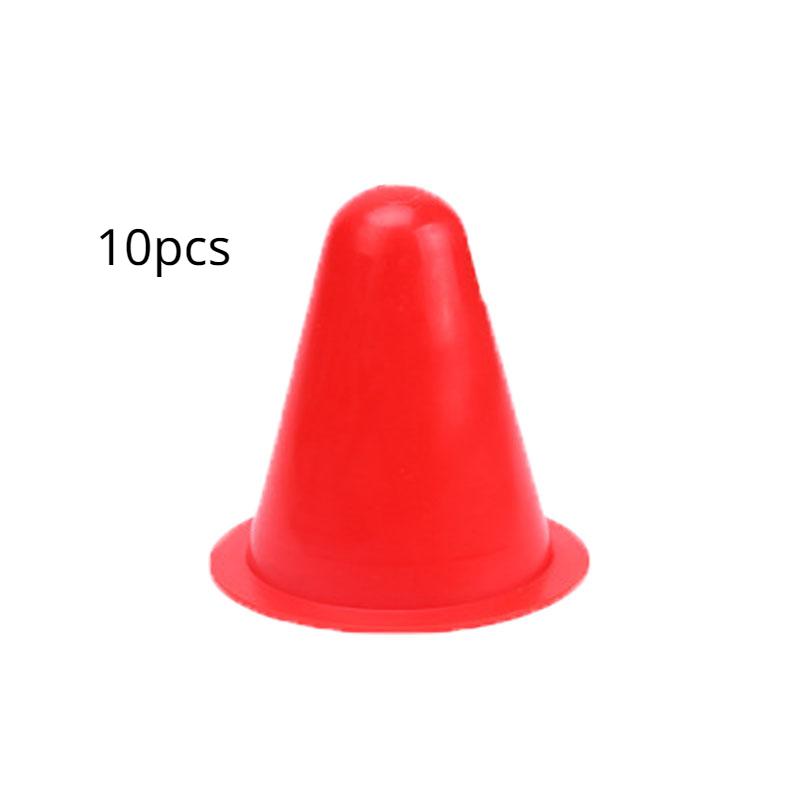 10 Pieces/set 8cm Skateboard Marker Training Cone Roller Football Football Training Soft Tower Skating Obstacle Roller Skateb Practical Use