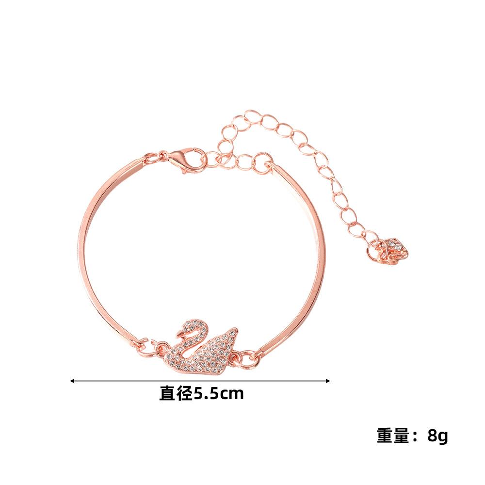 Swan Series Bracelet, Niche Design Bracelet for Women, High-end, Elegant, Simple Bracelet Jewelry