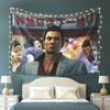 Welcome To Kamurocho Kiryu Kazuma Tapestry Wall Hanging Aesthetic Home Decor Tapestries for Dorm Room