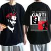 Playboi Carti Álbum de Música Whole Lotta Red Camiseta Estampada Ropa Unisex Camiseta Vintage de Rapero Hip Hop Tops Casuales de Verano Góticos