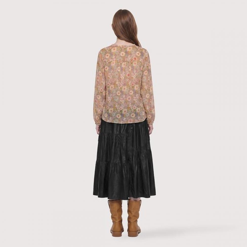 Thursday Island Flower Pattern Chiffon Blouse T266mbl136w