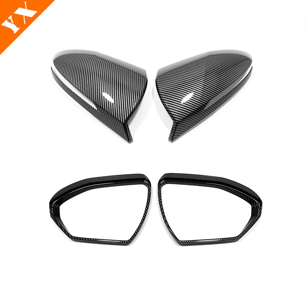 Carbon Chrome Trim For Tucson NX4 N Line -2023 Car Side Mirror Rear View Mirror Sticker Cover Protector Garnish