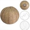 3PCS Paper Material Burlap Paper Lanterns Linen Material Hanging Lanterns Paper Lanterns  Weddings