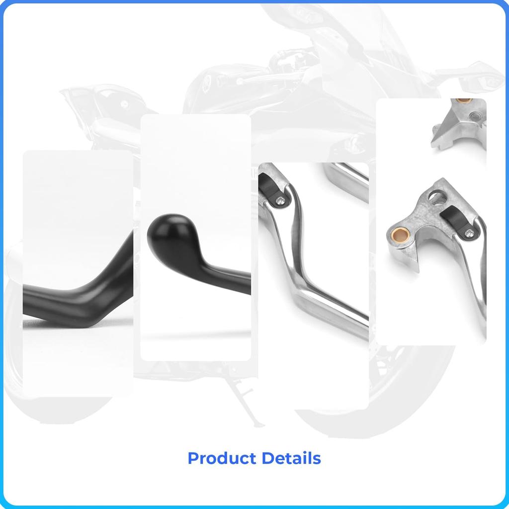 Motorcycle Handle Brake Clutch Lever for Harley Sportster XL883 1200 2004-2013 Hand Control Lever Kit Motorcycle Replacement Parts (Silver)