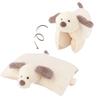 Fuji Boeki Dog Colta Plush Toy, Portable Pillow for Naptime, 30cm Wide X 26cm Deep X 10cm High, Includes Pocket for Heating and Ice Packs, 41704