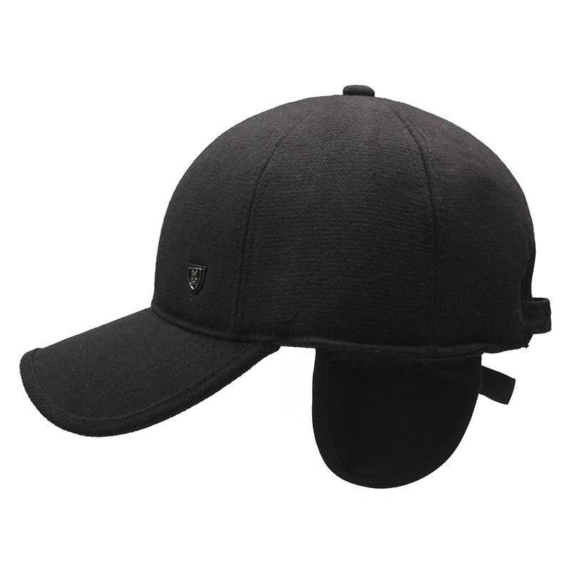 Winter New Ear Protection Cotton Hat Men'S Cold And Warm Baseball Cap Winter Middle-Aged And Elderly Dad Old Man Thickened Hat