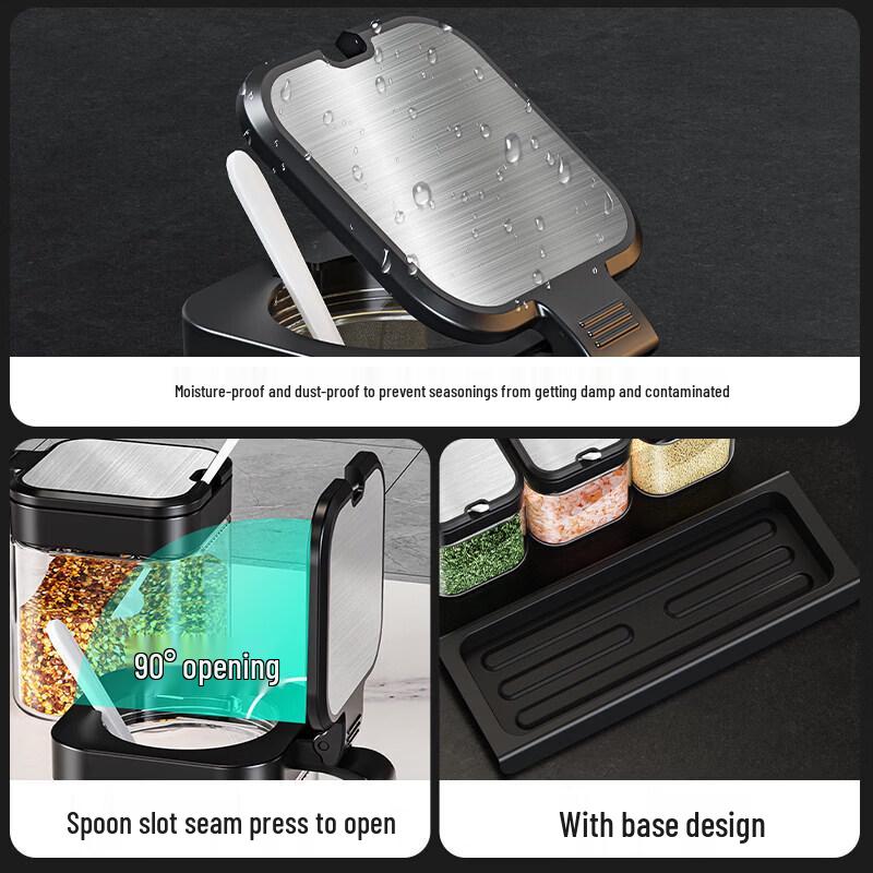 Chixing Glass Seasoning Jar Set