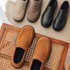 Fashion Retro Business Casual Shallow Mouth Thick Soled Shoes for Men 2025 Autumn New Comfortable Versatile British Style Loafers Shoes
