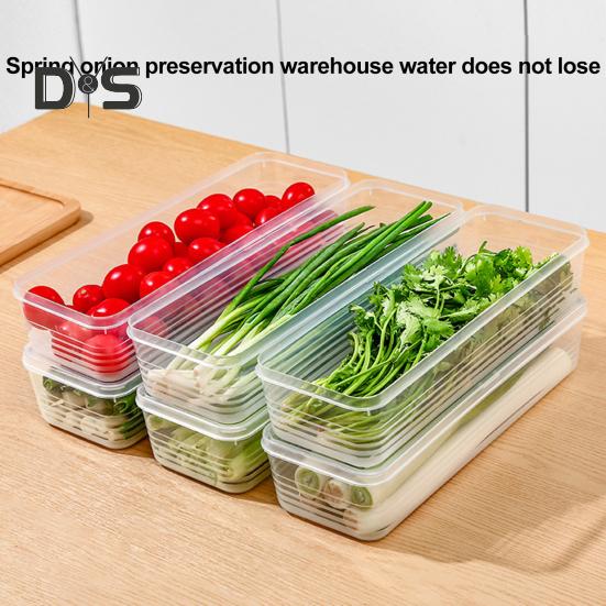 Cutie transparentă de depozitare pentru frigider, 1/3 buc. Organizator de legume, fără BPA, stivuabilă, multifuncțională, pentru păstrarea proaspetelor