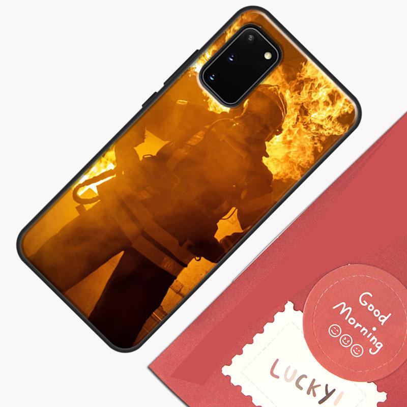Firefighter Heroes Fireman Cool Phone Case For Samsung Galaxy S25 Ultra S20 S21 S22 S23 S24 Plus S9 S10 S24 FE Cover Shell