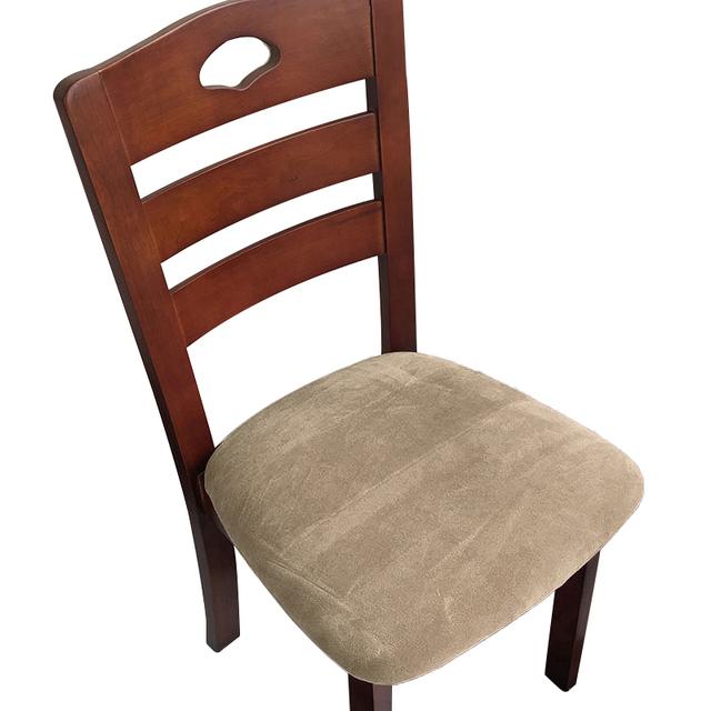 1 Stück abnehmbarer Esszimmerstuhl Sitzbezug Samtstoff Dehnbares Stuhlpolster Sitzpolster Überwurf für Esszimmer Küche für Zuhause