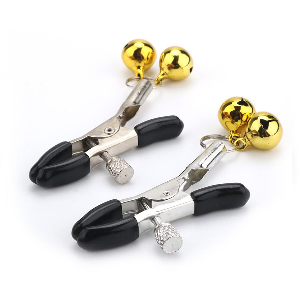 Nipple Clips Clamps Nipple Adjustable Pressure Breast Clamps Stainless Steel Non Piercing Nipple Rings For Women/Men