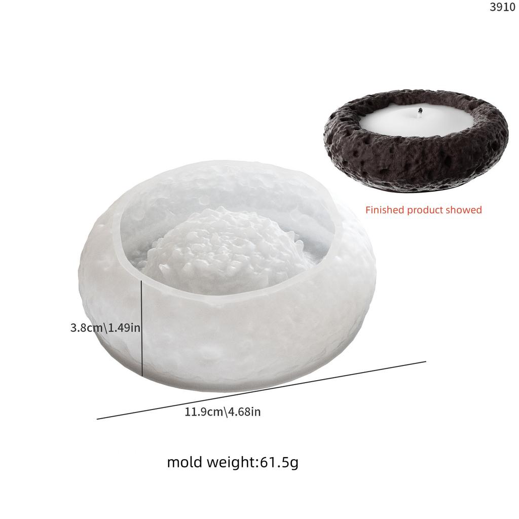 DIY Round Snake Pattern Candle Cup Silicone Mold For Aromatherapy Gypsum Silicone Candlestick Container Storage Box Resin Mold