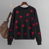 Western Style New Love Pullover Women's Knit Loose Sweater Loose Knit Love Sweater