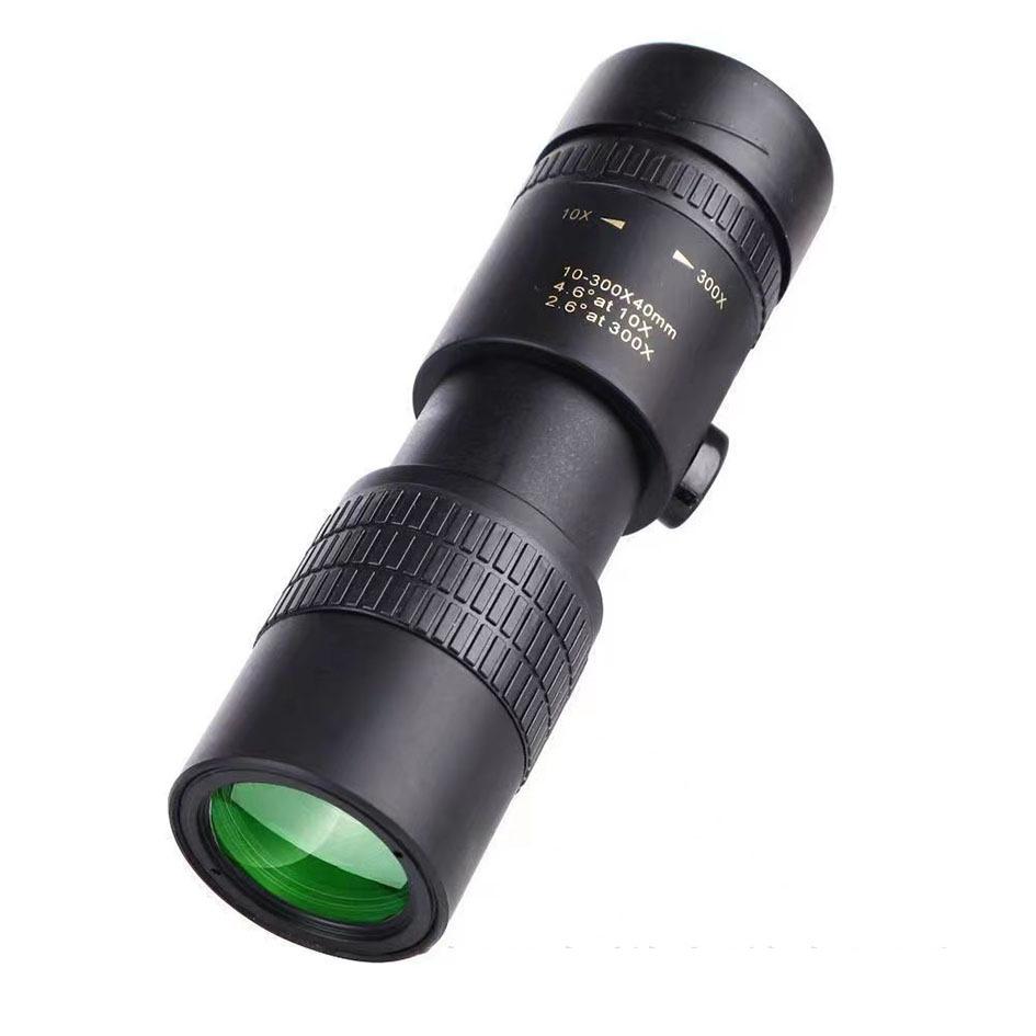 10-300x40 Zoom Telescope HD Portable Strong Binoculars Long Range Professional Monocular Low Night Vision For Hunting