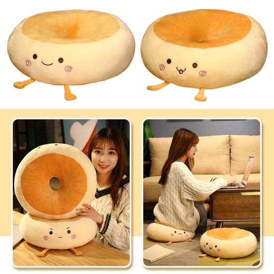 Round Seat Cushion Cartoon Design Adorable Super Soft Wear Resistant Washable Decorative