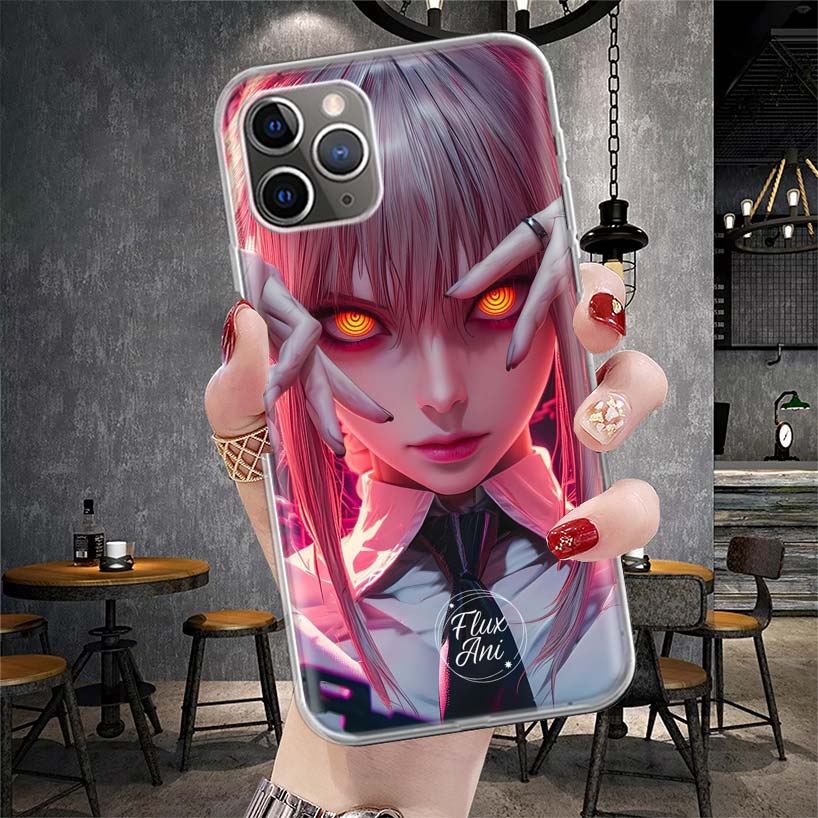 C-Chainsaw Mans Makima Soft Phone Case For IPhone 11 17 Air 16E 16 Pro Max 15 + 14 Plus 13 Mini 12 Apple 7 SE 8 Fundas Coque 11