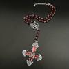 Pentagram Inverted Cross Rosary Baphomet Occult Gothic Sigil of Satanic Jewelry Devil Necklace Trad Goth Jewelry Gift Handmade