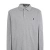 Polo Ralph Lauren SS22 Solid Color Small Pony Embroidered Long Sleeve Polo Shirt Men tops Light-Gray 710720846-008