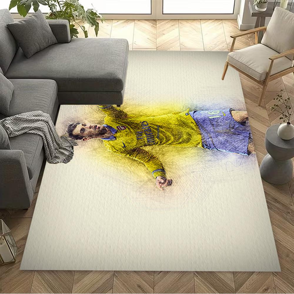Dynamic Soccer Celebration Floor Rug Office Rug Suitable for Hallway Kitchen Bedrooms Outdoor Anti-slip Rug Anime Office Decor Birthday/Christmas Gift