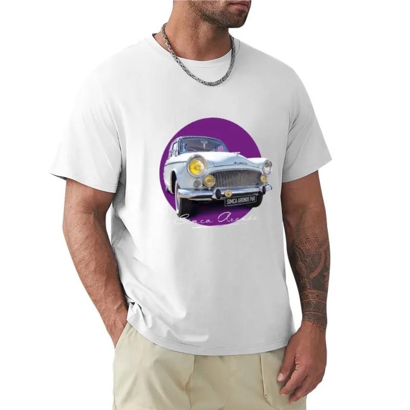 Simca Aronde P60 T-Shirt Aesthetic Clothing Black T Shirts Tees Black T-shirts for Men