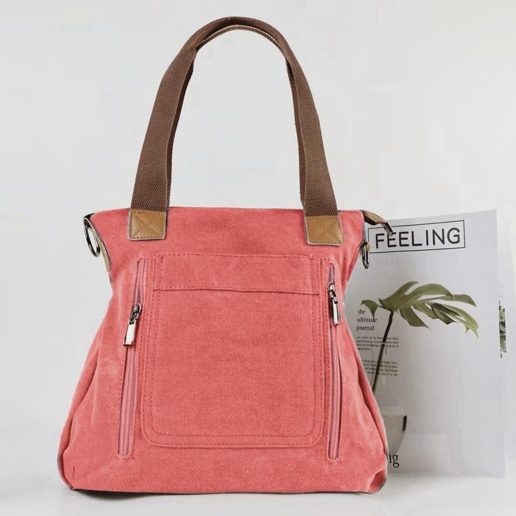 Large-Capacity Women's Canvas Tote & Shoulder Messenger Bags