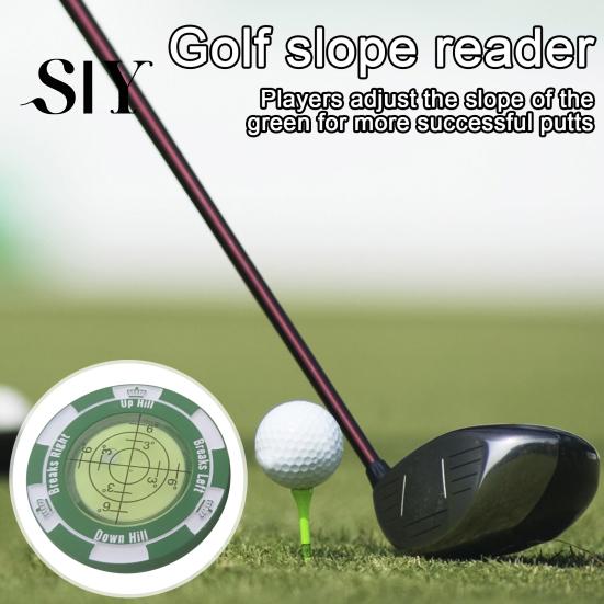 Livella a bolla ad alta precisione, clip per cappello da golf, segnapunti con ausilio per la lettura del green ad alta precisione, strumento per contorni, dimensioni compatte, leggero, portatile, per il putting