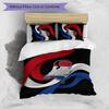 Netherlands Football Printed Bedding 3 Piece Set Cozy Breathable Bed Cover Set as Housewarming Holiday Gift