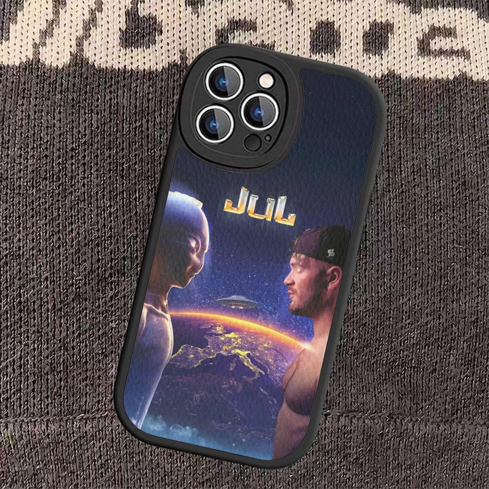 

H-Hots Juls Rapper Logo For iPhone 16 15 14 16E 13 12 11 Pro Max Plus Phone Leather Case iphone 13pro