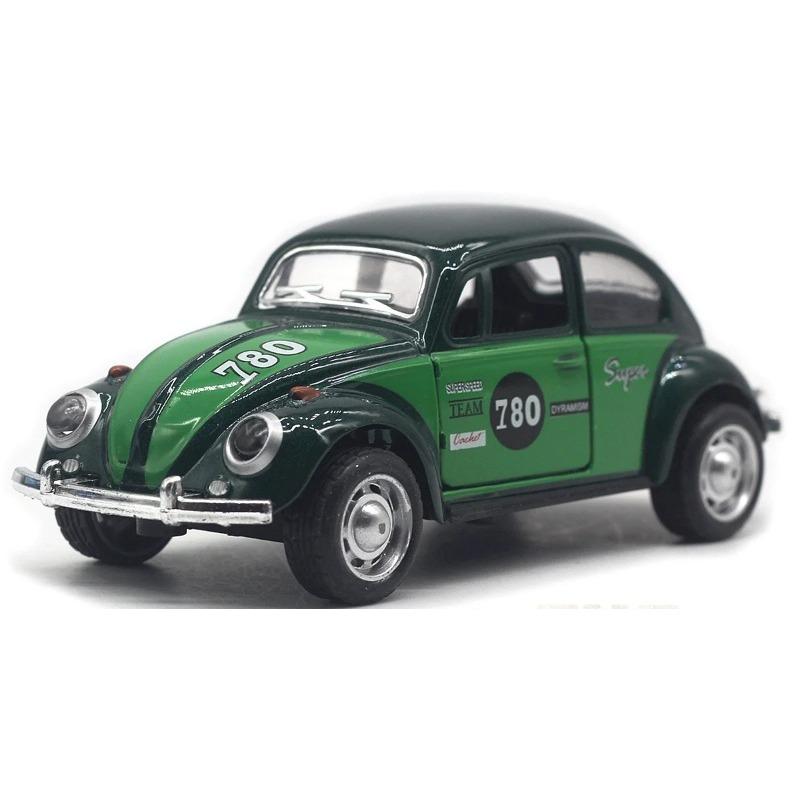 1/32 Scale Alloy Car Model Beetle Painted Racing Car Classical Car Model Rebound Door Opening Car Model For Children's Gifts