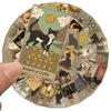 Cute Cartoon Cat Tarot Card Stickers Waterproof Retro Style Suitable For Luggage Skateboards Computers Tablets