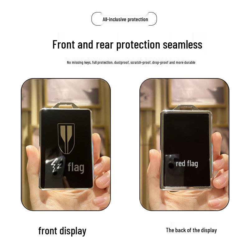 Luxury Hongqi HS5/HS7/H5/H7 Car Key Case - High-End Unisex Design with Buckle