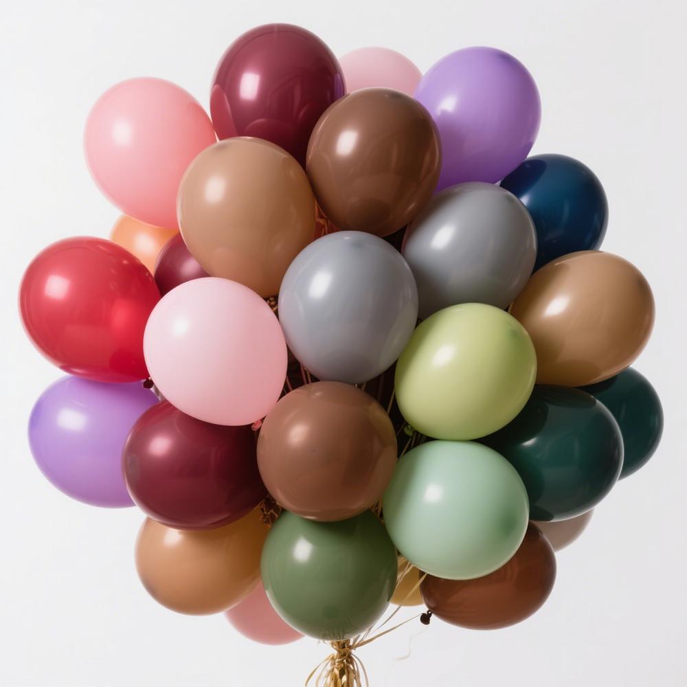 

50/100pcs Retro Balloons Orange Brown Avocado Night Blue Mixed Balloon for Thanksgiving Wild Woodland Theme Party Decoration 50pcs&10inch