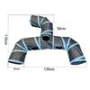 Blue Three Ways Pet Play Tunnel Cubes Foldable Drill Barrel Bending Cat Kitty Indoor Tent Kitty Training Interactive Fun Toy