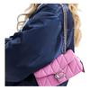 Coach Tabby 20 Logo Lettering Napa Leather Shoulder Bag Small Women shoulder bag Pink CP149-LHDB8