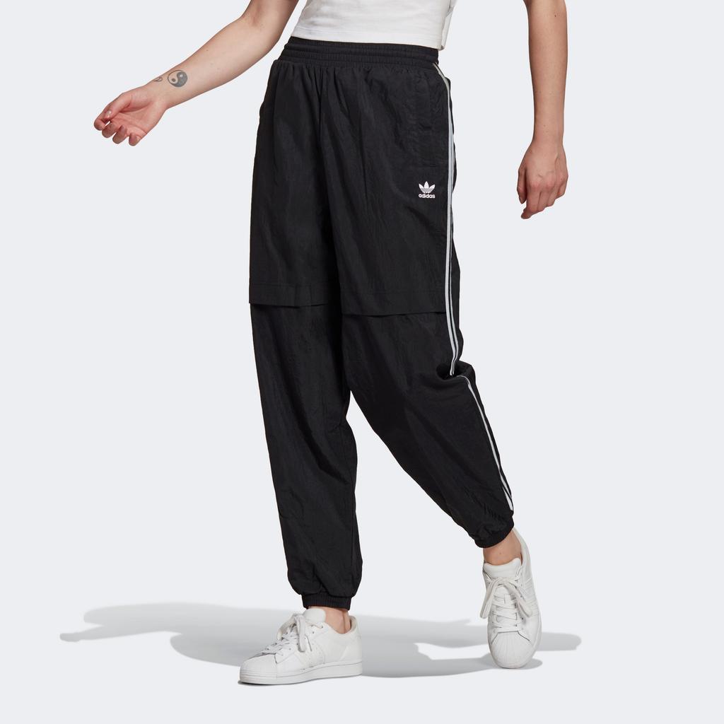 Adidas Originals Adicolor Track Vintage Side Stripe Three-Stripe Logo Knitted Sports Pants Women Bottoms Black GN2926