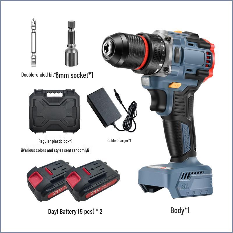 21V Brushless Lithium Handheld Drill and Electric Screwdriver Tool Set