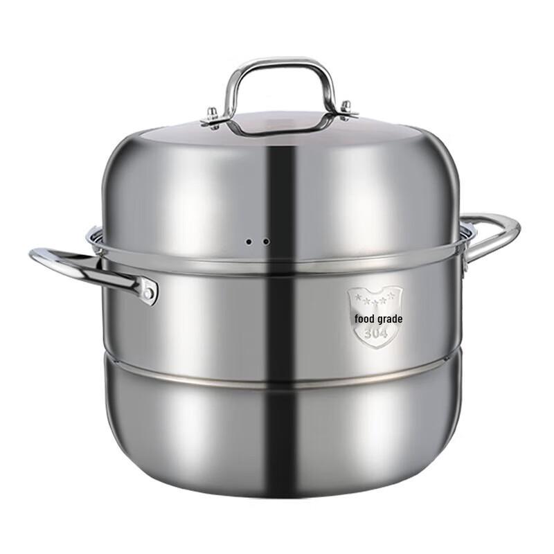 SANHO 30cm 304 Stainless Steel Steamer Pot