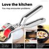 Hot Dish Plate Clip Anti-Scald Bowl Clip Gripper Ergonomic Handle Bowls Clamp Holder for Frying Pans Air Fryers Steamers Ovens