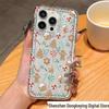 Transparent iPhone Case: Snowflake & Gingerbread Man Design for iPhone 11-14 Models
