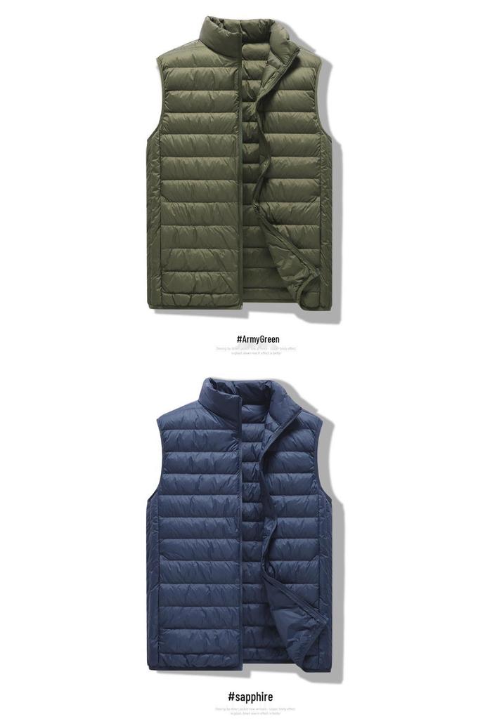 Unisex Lightweight Stand-Up Collar Winter Sport Vest