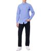 Polo Ralph Lauren Solid Color Animal Embroidery Polo Collar Single-Breasted Long Sleeve Shirt Men Shirts Blue 710869079-001