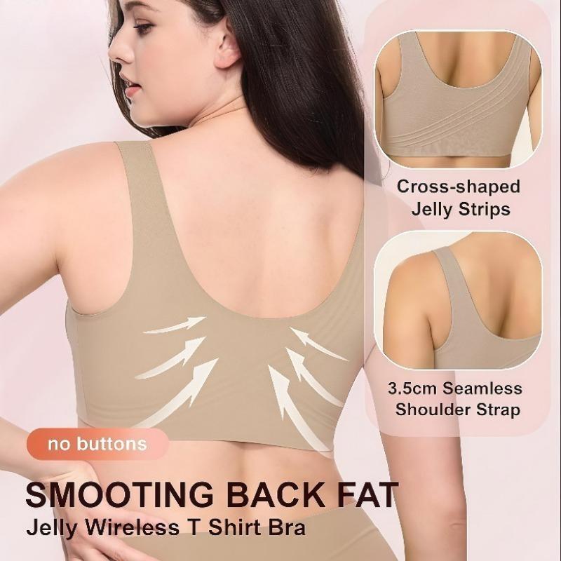 Soutien-gorge de sport fin sans coutures grande taille à coques en gel pour femmes Réducteur Lifting Anti-affaissement Lingerie pour forte poitrine