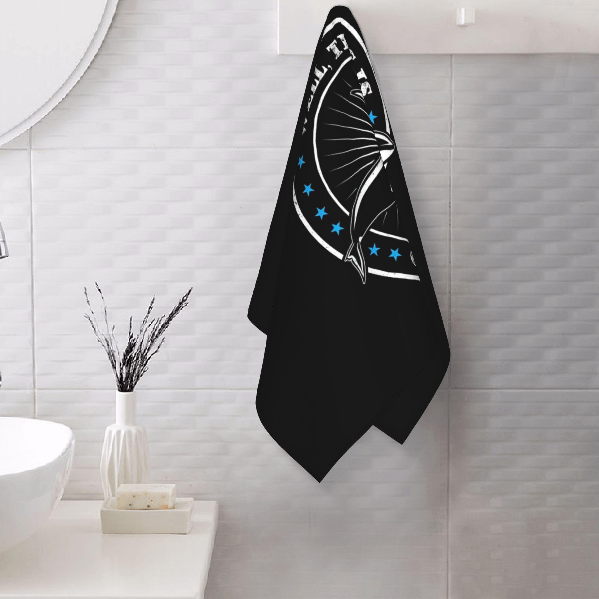 Lang Pattong White Well This Is Orcaward Orca Whale Sea Predatory Fish Soft Face Towel Quick Dry Pool Bath Cotton Towels Absorbent