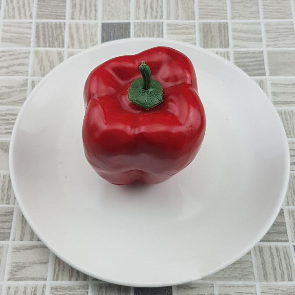 3pcs Artificial Pepper Simulation Fake Imitated Food Vegetables Restaurants
