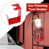 Car Paint Spray Gun Stand Rack With Magnet Funnel Tool - Wall Mount Bracket Hardware Furniture For Spray Gun Organization