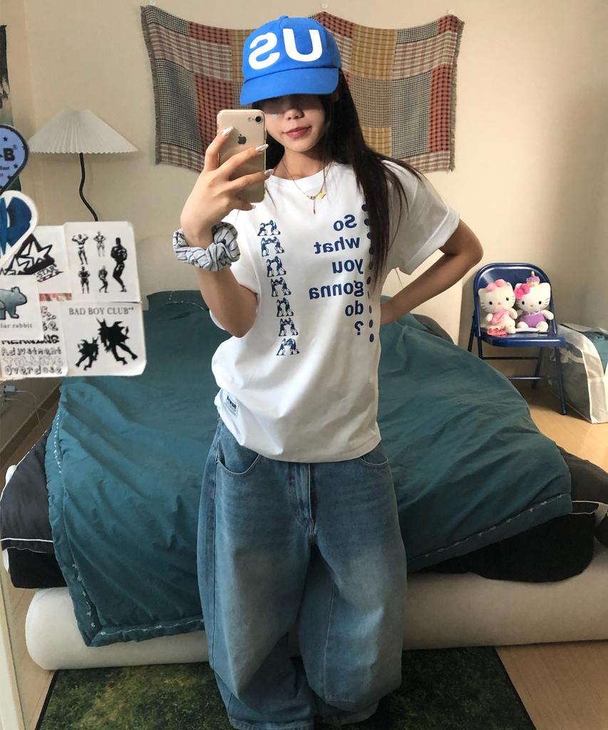 Ssobi Ws~ Oversized Short Sleeve Tee